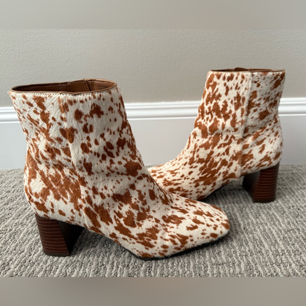 INC Cow Fur Boots